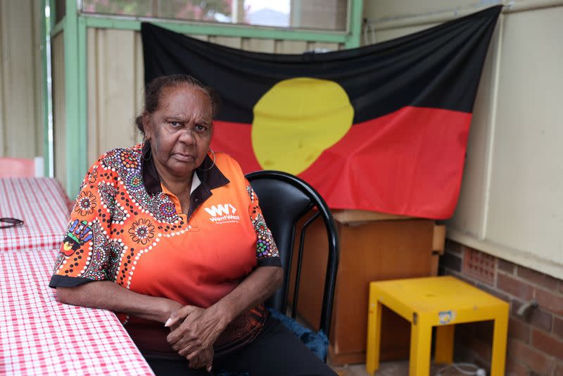 Indigenous Muruwari elder Rita Wright is seen at her home in Sydney