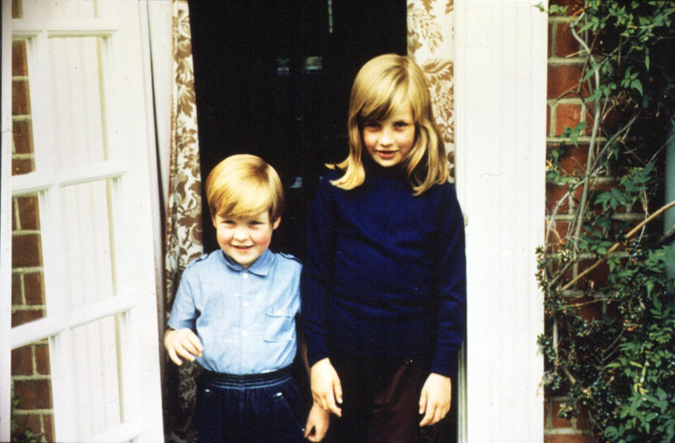 Princess Diana and her brother Charles Spencer