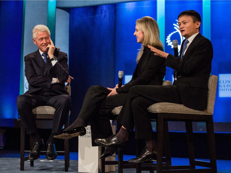 Bill Clinton Elizabeth Holmes Jack Ma