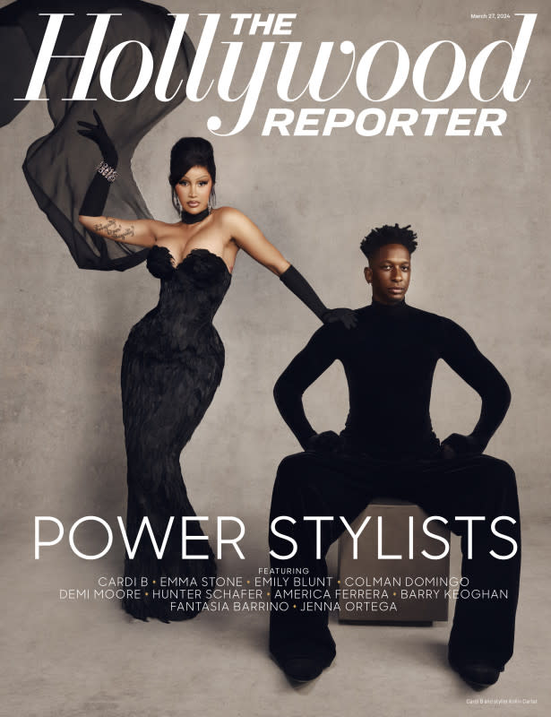 <p><a href="https://www.hollywoodreporter.com/lifestyle/style/best-celebrity-stylists-2024-1235860303/" rel="nofollow noopener" target="_blank" data-ylk="slk:Cardi B and Kollin Carter. Photo: AB + DM/The Hollywood Reporter;elm:context_link;itc:0;sec:content-canvas" class="link ">Cardi B and Kollin Carter. Photo: AB + DM/<em>The Hollywood Reporter</em></a></p>