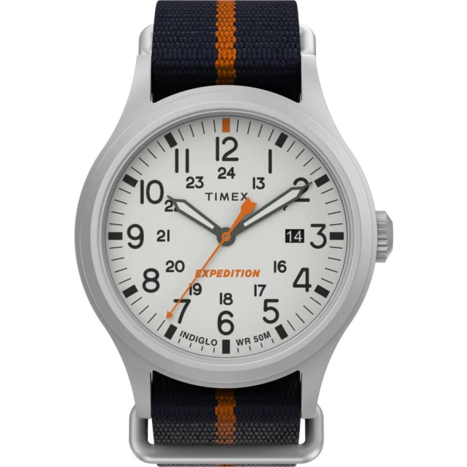 <p><a href="https://go.redirectingat.com?id=74968X1596630&url=https%3A%2F%2Ftimex.com%2Fproducts%2Fexpedition-north-sierra-40mm-fabric-strap-watch-tw2v22800&sref=https%3A%2F%2Fwww.menshealth.com%2Fstyle%2Fg44705621%2Fbest-timex-watches%2F" rel="nofollow noopener" target="_blank" data-ylk="slk:Shop Now;elm:context_link;itc:0;sec:content-canvas" class="link ">Shop Now</a></p><p>Expedition North Sierra 40mm Fabric Strap Watch</p><p>$89.00</p><p>timex.com</p>