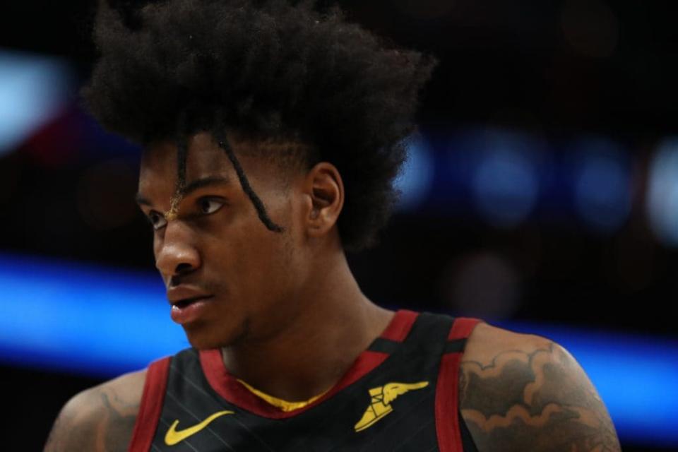 Kevin Porter Jr. #4 of the Cleveland Cavaliers in action against the Washington Wizards during the first half at Capital One Arena on February 21, 2020 in Washington, DC. (Photo by Patrick Smith/Getty Images)