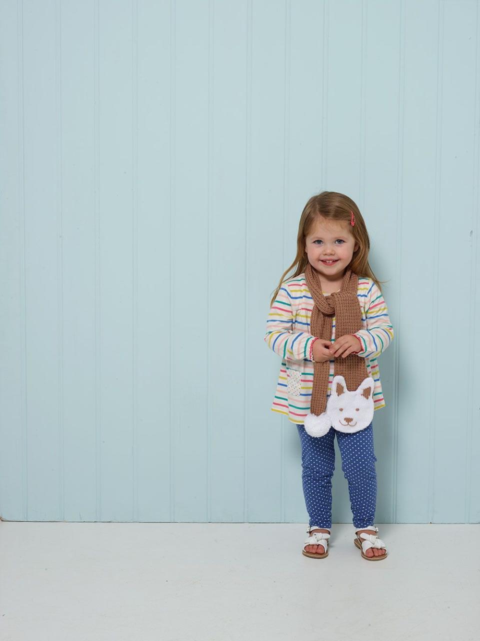 how to knit kids bunny scarf