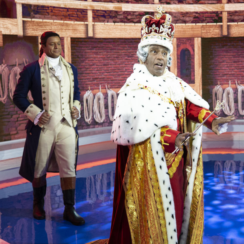 TODAY Show Halloween 2020: Craig Melvin and Al Roker dressed as Alexander Hamilton and King George from Broadway's 