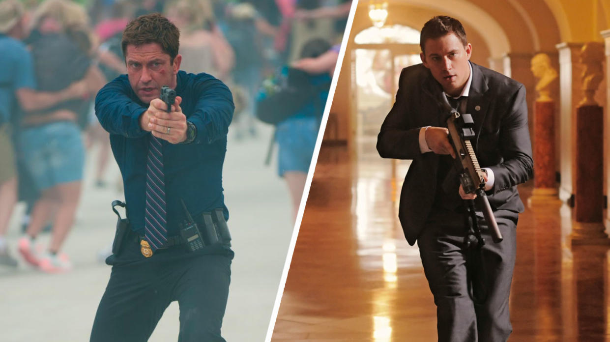 Copycat movies: Olympus Has Fallen and White House Down both saw terrorist plots in Washington. (Millennium/Sony Pictures)