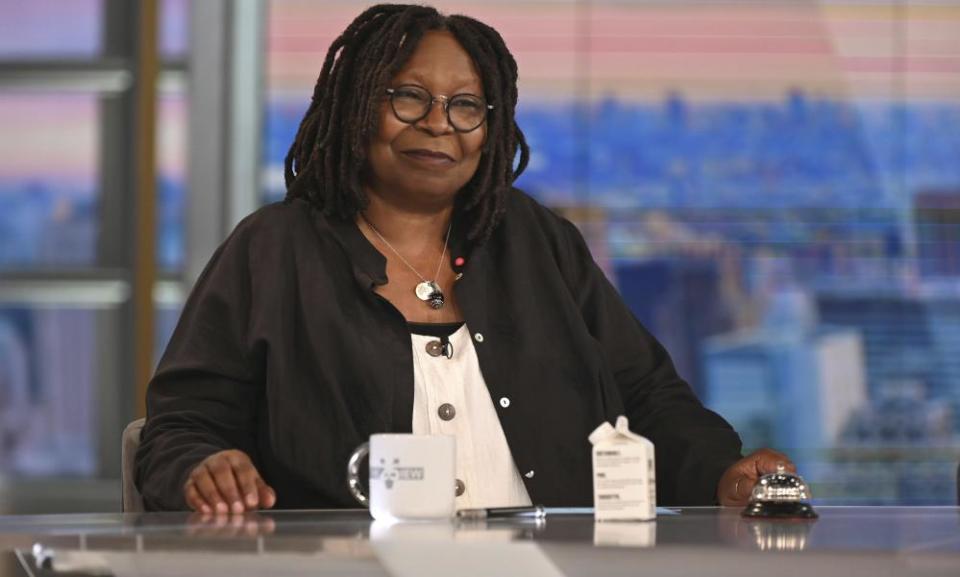 Whoopi Goldberg on the set of the daytime talk series The View