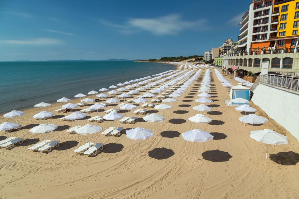 <p>The eastern European country ranked the cheapest for all-inclusive destinations, specifically in the Sunny Beach region on the east coast of the country. To stay in a four-star hotel in the first week of May <a rel="nofollow noopener" href="https://www.travelsupermarket.com/en-gb/holidays/results/5310a3fa823ab0522c0a32d4/528cbf44e4b0ec1df50b7c72/2018-05-01/7/?room=A2" target="_blank" data-ylk="slk:can start from £229pp;elm:context_link;itc:0;sec:content-canvas" class="link ">can start from £229pp</a>, including flights!</p>