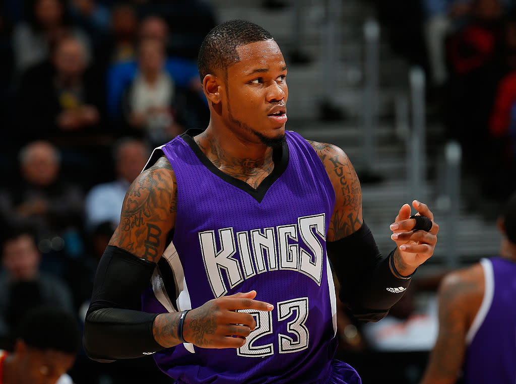 Ben McLemore of the Sacramento Kings plays against the Atlanta Hawks on Nov. 18, 2015. (Kevin C. Cox/Getty Images)