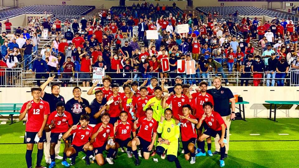 Diamond Hill-Jarvis beat Celina 4-2 in the 4A state semifinals on Tuesday April 13, 2021 at Southlake’s Dragon Stadium.