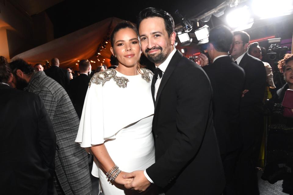 Parents' night out! Lin-Manuel Miranda and his wife, Vanessa Nadal, stop by the Governor's Ball. 