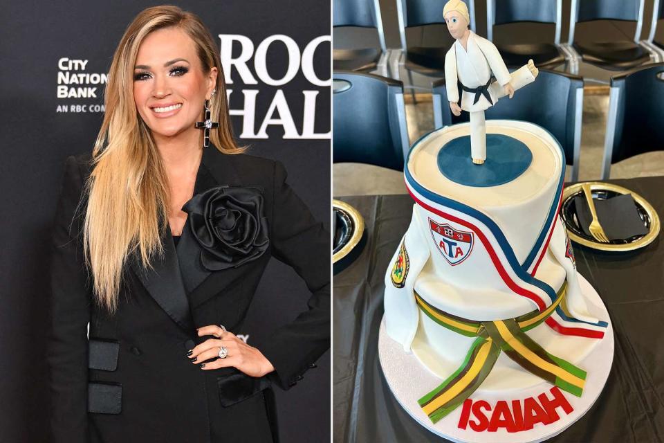 <p> ANGELA WEISS/AFP via Getty Images; carrie underwood/instagram</p> Carrie Underwood