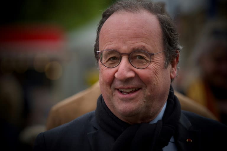 L'ancien président socialiste François Hollande, au Printemps de Bourges (Cher) le 26 avril 2024 (Guillaume Souvant)