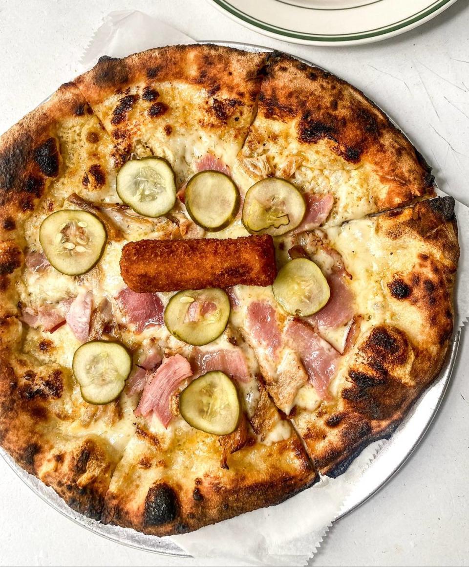 The Cubano Pizza is the pizza of the month for September at Harry’s Pizzeria in Coconut Grove and on Miami Beach.