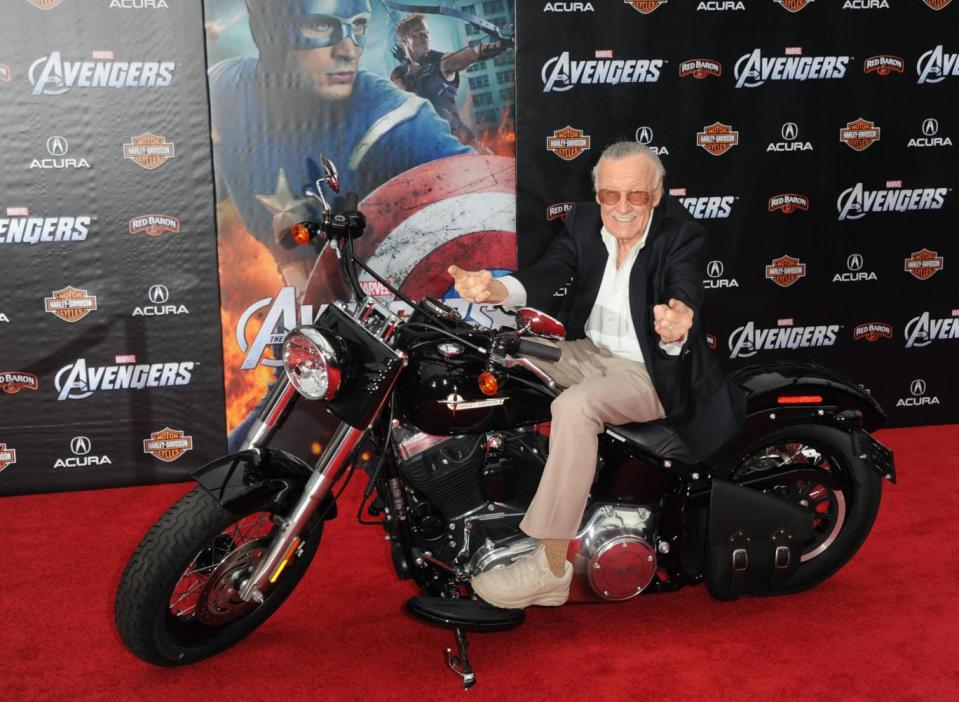 Stan Lee at The Avengers premiere in 2012 (Getty Images)