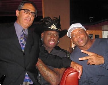 Rodman invited Yahoo! Sports columnist Michael Silver to celebrate his Naismith Memorial Basketball Hall of Fame induction with him – and a 50-strong entourage that included, among others, good friend Floyd Raglin