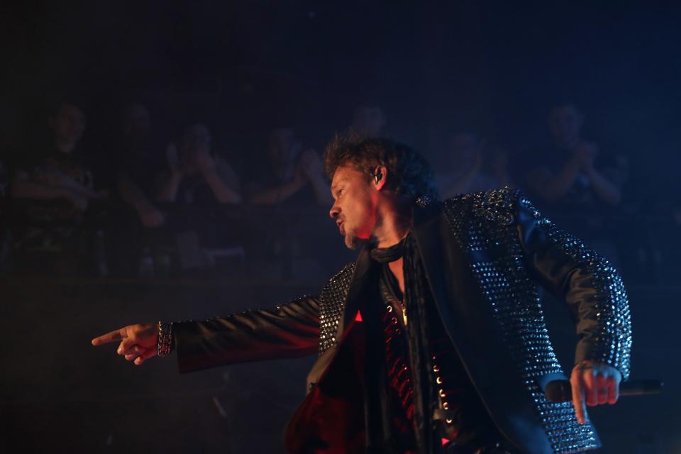 Lead singer Chris Jericho of the band Fozzy performs onstage at the Chameleon Club in Lancaster, Pa., May 17, 2017.