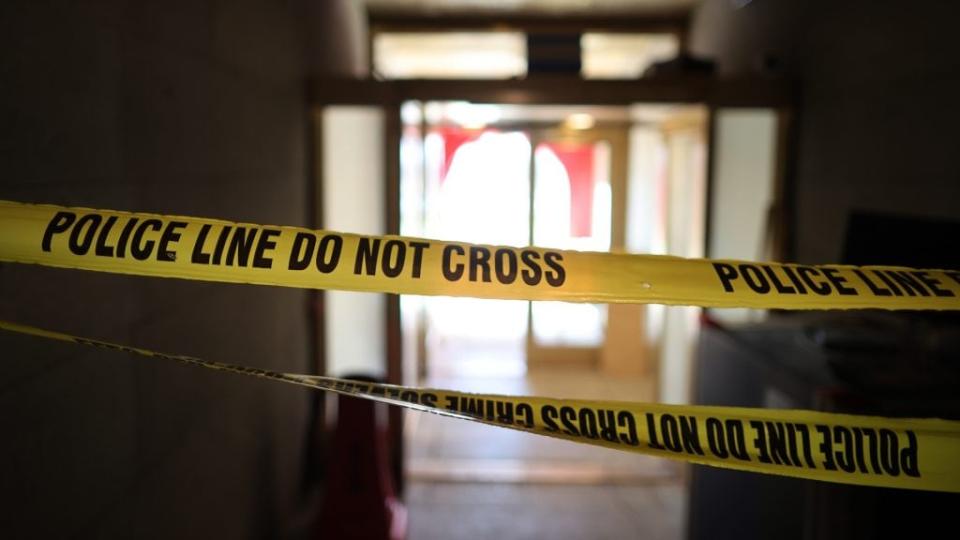 Police tape blocks the crime scene where, at the direction of President Donald Trump, thousands of insurrectionists attempted to enter the U.S. Capitol on Jan. 6 to stop the certification of Joe Biden’s Electoral College win. (Photo by Chip Somodevilla/Getty Images)