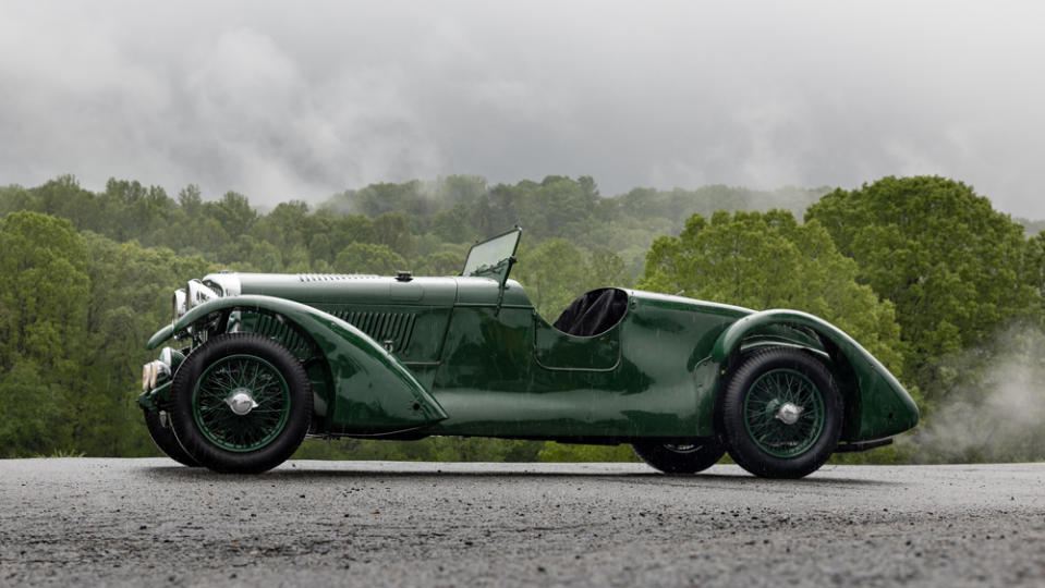 The 1933 4 ¼ Liter once owned by gentleman-racer  Edward “Eddie” Ramsden Hall, who competed with it extensively in period.