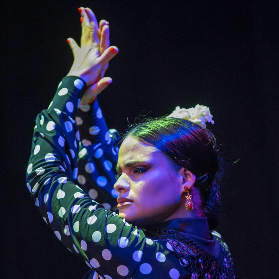 María Mercedes Pérez en 'Cuadro Flamenco' en el Miami Beach Bandshell.