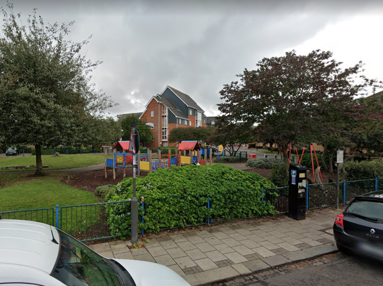 The driver was stabbed on Maitland Road near a playground. (Google Maps)