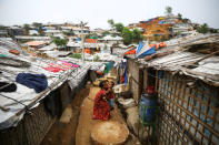 FILE PHOTO: Rohingya children are seen at a refugee camp in Cox's Bazar, Bangladesh, March 7, 2019. REUTERS/Mohammad Ponir Hossain/File Photo