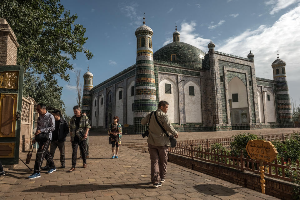 Un templo musulmán en Kasgar, en la región china de Sinkiang, el 3 de julio de 2017. (Bryan Denton/The New York Times)