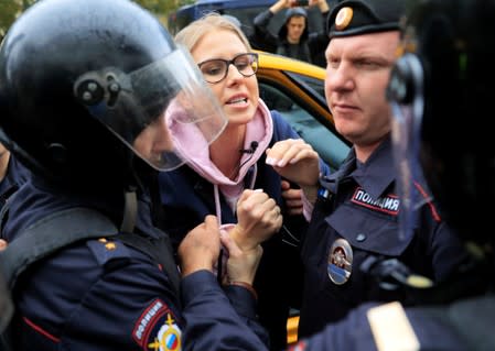 Rally calling for opposition candidates to be registered for elections to Moscow City Duma in Moscow