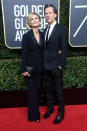 <p>Kevin Bacon, nominated as Best Actor in a TV Comedy for<em> I Love Dick</em>, and his wife, Kyra Sedgwick, attend the 75th Annual Golden Globe Awards at the Beverly Hilton Hotel in Beverly Hills, Calif., on Jan. 7, 2018. (Photo: Steve Granitz/WireImage) </p>