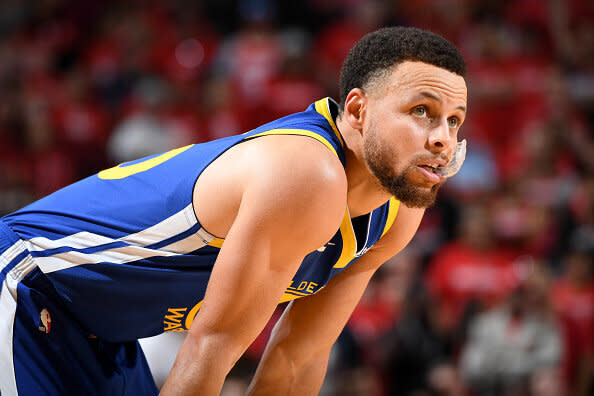 Stephen Curry struggled from the field on Saturday. (Getty)