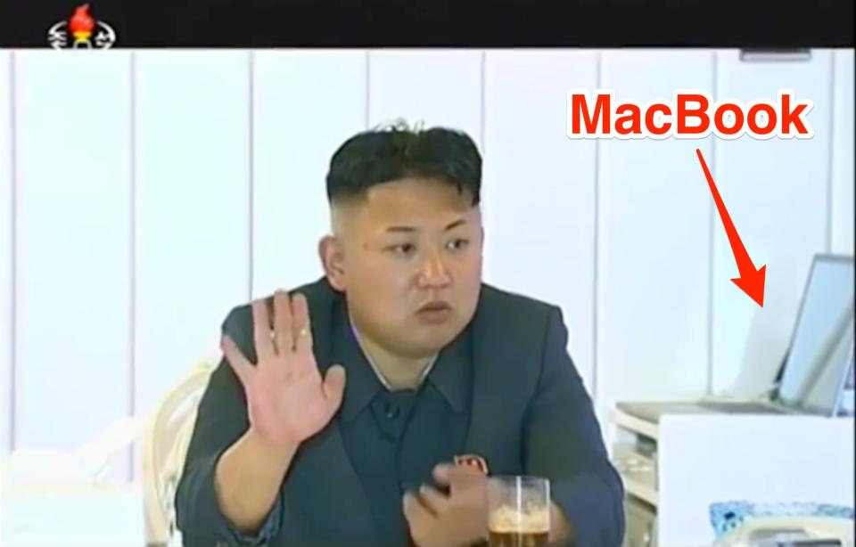 kim jong un train macbook