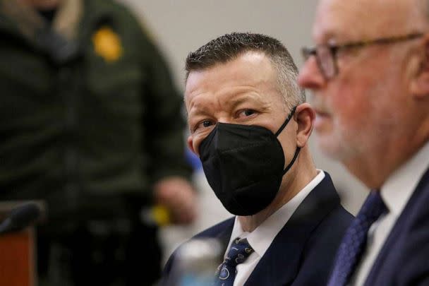 PHOTO: Paul Flores appears with defense attorney Robert Sanger in Monterey County Superior Court in Salinas, California, on March 10, 2023. He was sentenced to 25 years to life in prison for murdering Cal Poly student Kristin Smart. (Laura Dickinson/The San Luis Obispo Tribune via Getty Images)