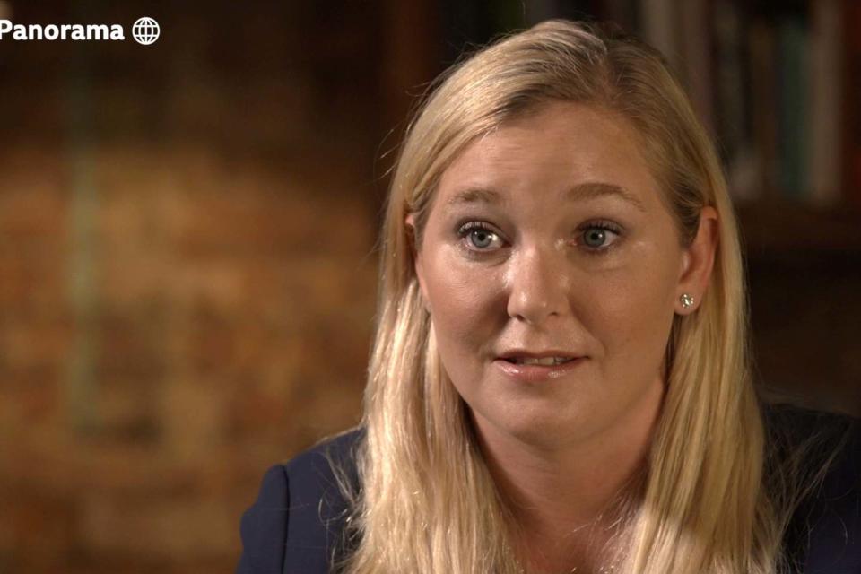 Virginia Roberts Giuffre speaks during an interview on BBC Panorama(AP)