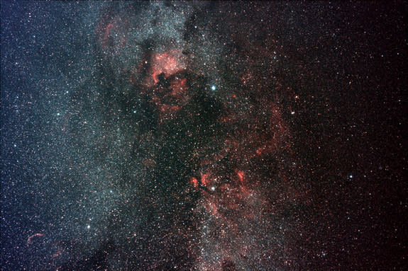 Northern constellation Cygnus is one of the most prominent constellations on the plane of the Milky Way. This spectacular photo was taken by photographer Josh Knutson of Rio Rancho, N.M., in April 2012.