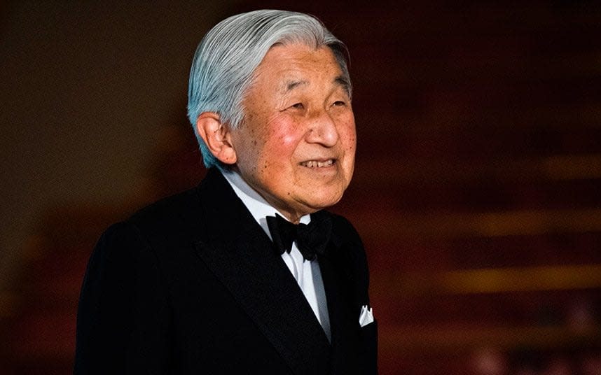Emperor Akihito's desire to abdicate has met opposition from Japanese conservatives - This content is subject to copyright.