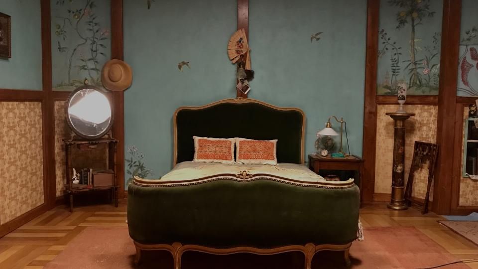 Rosie’s brightly colored bedroom in the film.