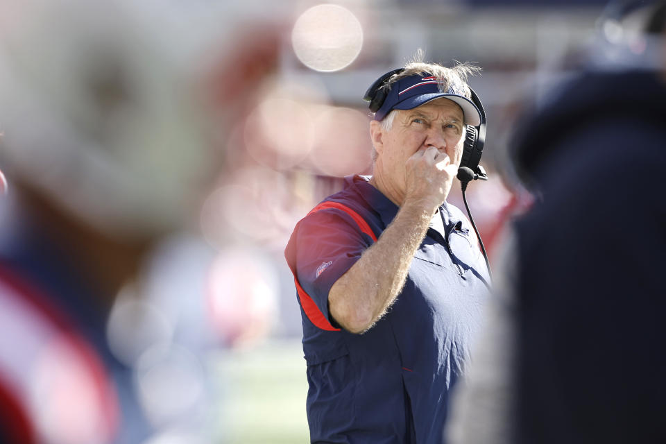 Bill Belichick the coach has outpaced Bill Belichick the general manager for awhile now, and without Tom Brady to paper over the cracks, the Patriots have unspooled into their current mess. (Photo by Winslow Townson/Getty Images)