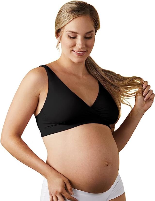 Gratlin Women's Sleep Pregnancy Nursing Bra for the Night Without  Underwire, black : : Fashion