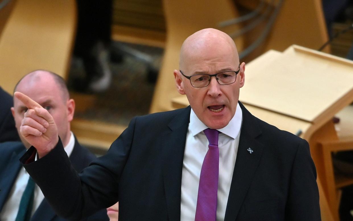 First Minister John Swinney said of self-ID that 'these are operational matters for Police Scotland'