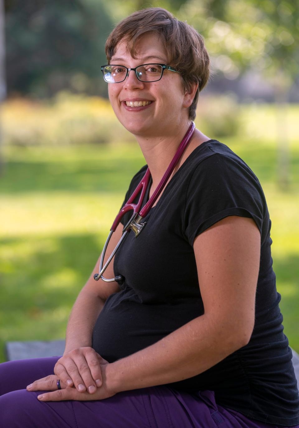 UW Health nurse Amelia Zepnick is shown Sept. 8 in Madison. Zepnick said the safety of patients and nurses is being potentially compromised because of the staffing shortages.