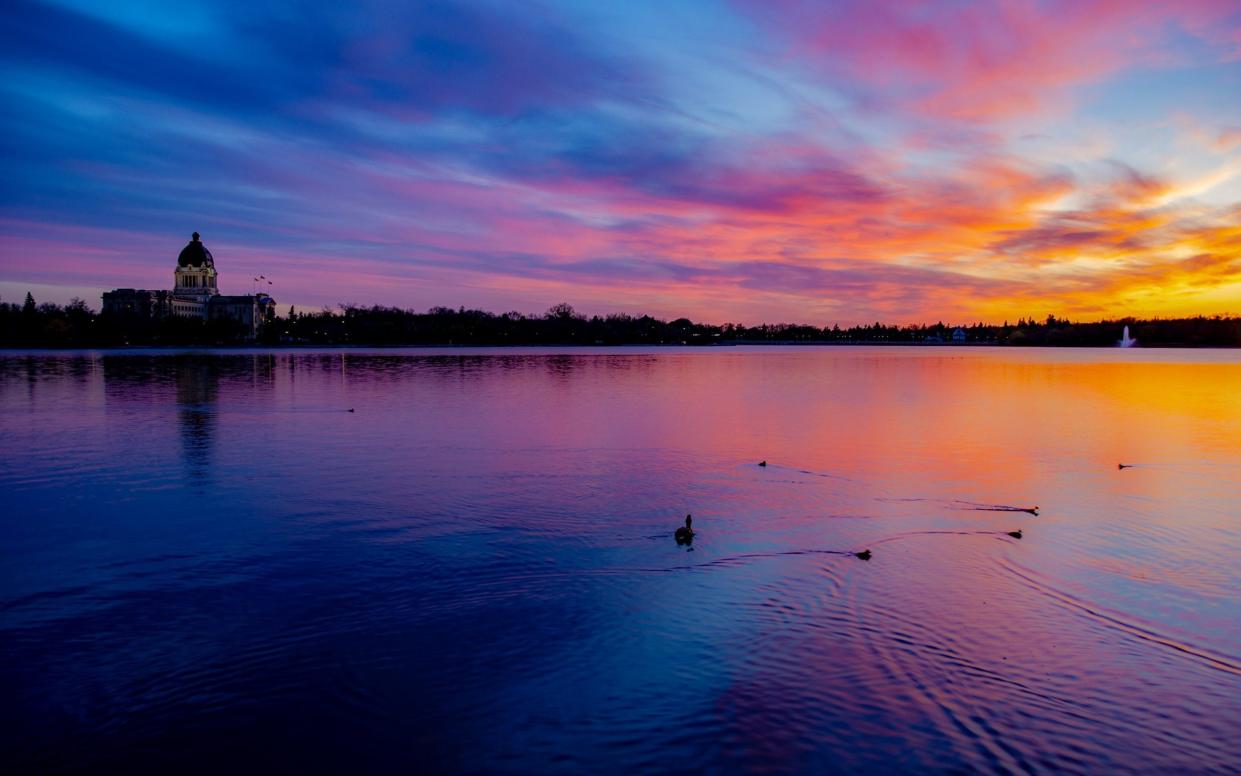 The beautiful Wascana Lake - one of the many tourist attractions in the Regina area - hartmanc10/iStockphoto