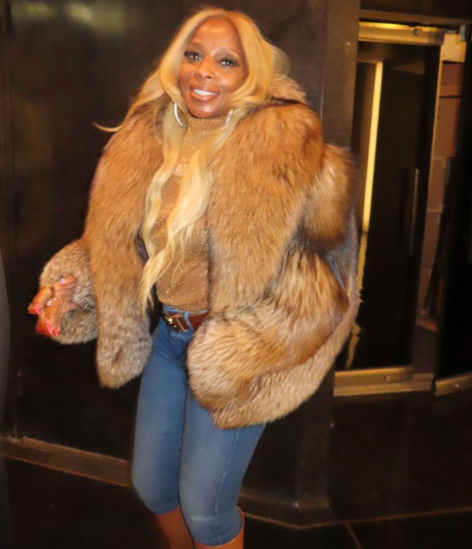 Mary J. Blige at her “Good Morning Gorgeous” album event in New York City on February 16, 2022. - Credit: Rick Davis / SplashNews.com