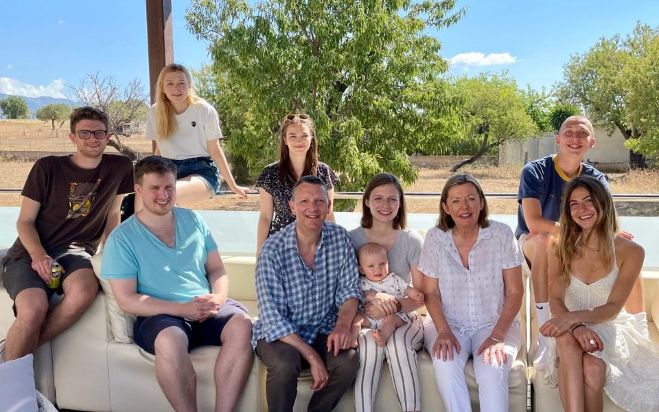 Mark Easton and his family group on holiday in Palma - where they spent their summer holiday - Mark Easton 