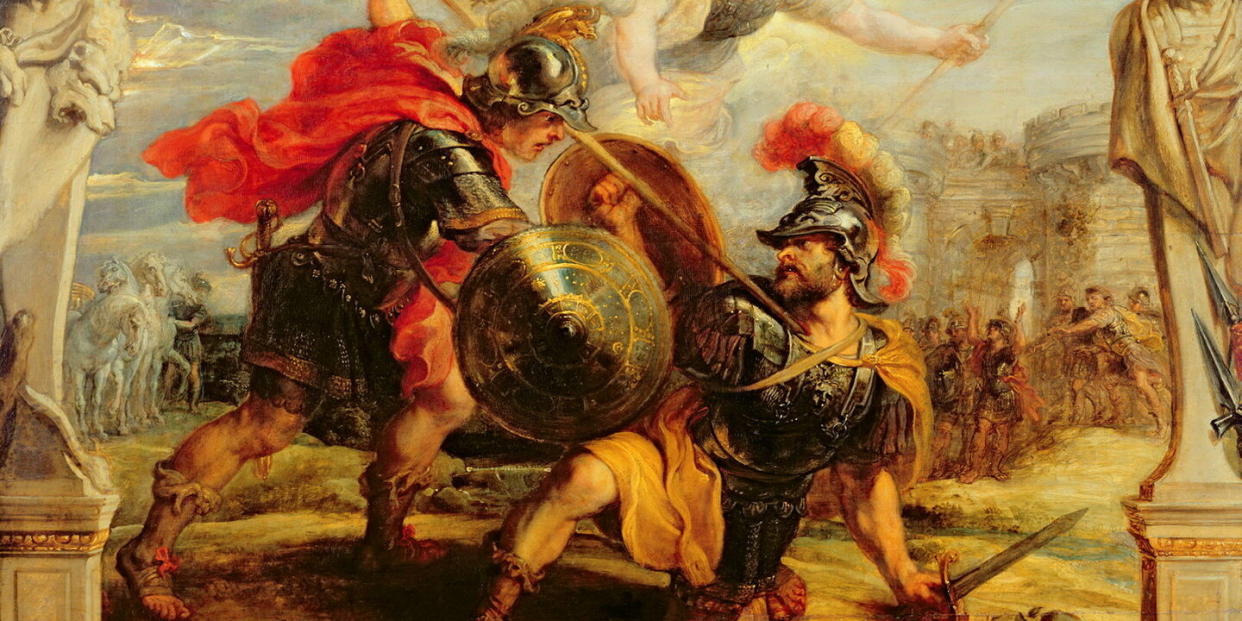 « Hector tué par Achille », huile sur toile de Pierre-Paul Rubens (1630-1632, musée des Beaux-Arts de Pau). - Credit:Bridgeman Images