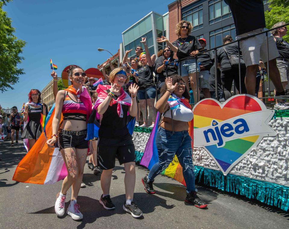 This year's 30th annual LGBTQ Jersey Pride Inc. celebration kicks off with a parade down Cookman Ave, Asbury Park. photo/James J. Connolly/correspondent