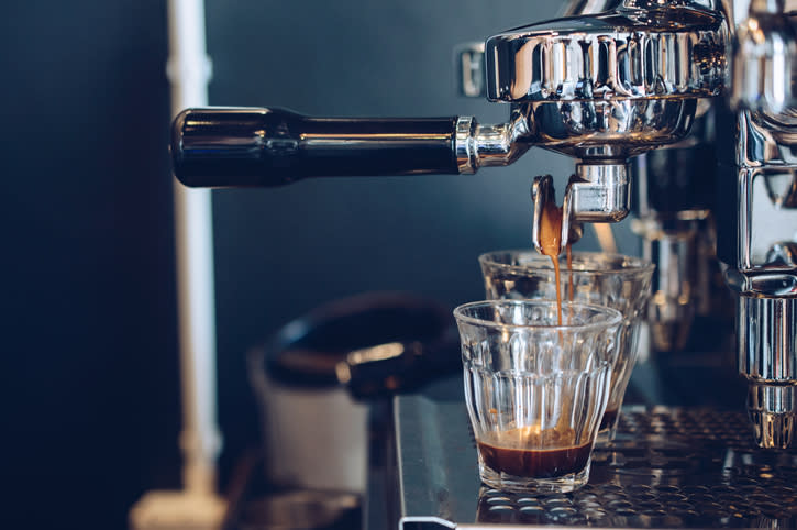 Coffee machines are cooking appliances used to brew coffee.