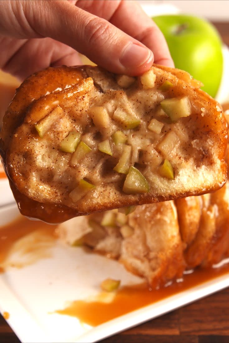 <p>Pillsbury biscuits never tasted so good.</p><p>Get the recipe from <a href="https://www.delish.com/cooking/recipe-ideas/recipes/a55162/caramel-apple-pull-apart-bread-recipe/" rel="nofollow noopener" target="_blank" data-ylk="slk:Delish;elm:context_link;itc:0;sec:content-canvas" class="link ">Delish</a>. </p>