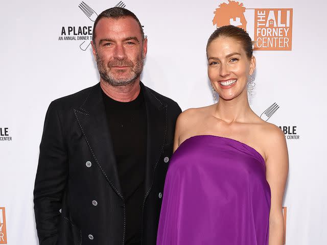 <p>Arturo Holmes/Getty </p> Liev Schreiber and Taylor Neisen