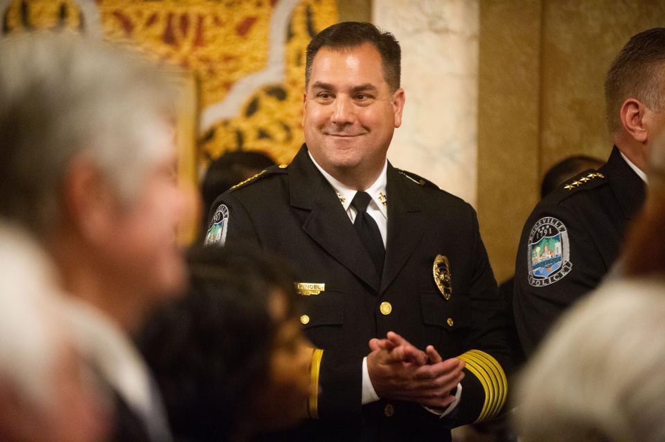 Knoxville Police Chief Paul Noel attends the 8th Annual Eighth of August Gala presented by The Beck Cultural Exchange Center inside the Tennessee Theatre. He has stressed to officers that getting to know community members is a key part of their jobs.