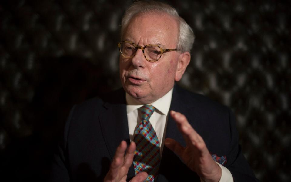 Dr David Starkey rose to prominence in the early 2000s for his writing and documentaries on Tudor politics - Eddie Mulholland