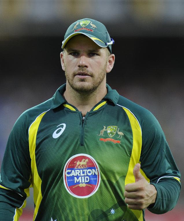 Australian player Aaron Finch during the fourth ODI cricket match of the series against England in Adelaide on January 26, 2014